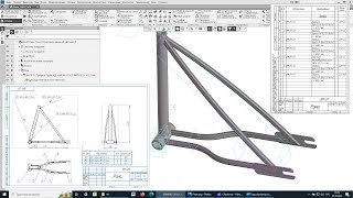 Моделирование металлоконструкций в КОМПАС-3D (фрагмент велорамы)