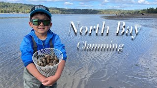 Clamming in the North Bay, Puget Sound 9/30/23 シアトル郊外で潮干狩り