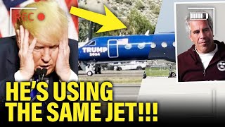 Trump CAUGHT Campaigning in Epstein’s FORMER JET