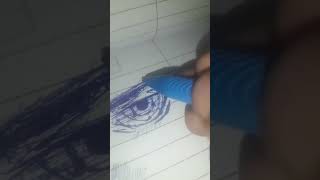 drawing with blue pen madra uchaiha #anime