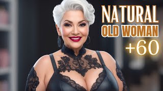 Natural Older Women OVER 60💄 Fashion Tips Review Part 194