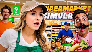 Я СЛОМАЛА СОТРУДНИКОВ В МОЕМ СУПЕРМАРКЕТЕ // Supermarket Simulator