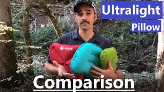 Best Sleep Pillow? | Ultralight Pillow Comparison | Head to Head comparing UL sleeping options