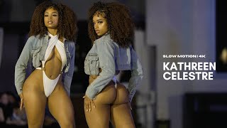 Kathryn Celestre in Slow Motion | Hot Miami Styles / Art Basel, Fusion Fashion Miami 2023| 4k