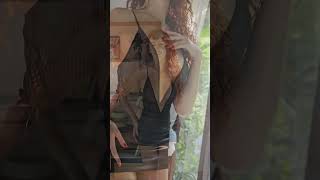 Gingery.ksu. Transparent bodysuit. Silk skirt. #dancevideo #dancevideos