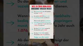 Was du über Minijobs unbedingt wissen musst! #shorts