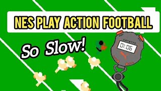 NES Play Action Football (NES): Slow Motion on the Gridiron!