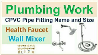 Health Faucet  || Wall Mixer Set || CPVC PipeFittings and Names