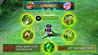 FANNY 1 HIT GREEN BUILD! ENEMY'S LAUGH AND TRASHTALK AT MY BUILD! SAVAGE GAMEPLAY (ENEMY SHOCKED!😱).