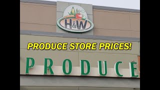 Quick Visit to HW Produce - Local Canadian Grocery Store For Current Prices!