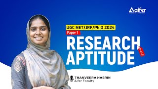 Research Aptitude Part-2 | Mission JRF | UGC NET/PhD | Paper -1 | Aifer Education