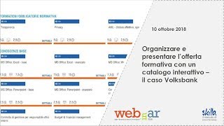 Organizzare e presentare l’offerta formativa con un catalogo interattivo - il caso Volksbank