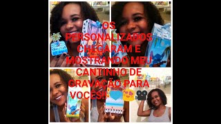 OS PERSONALIZADOS DA FESTA CHEGARAM😱😍💙,MOSTREI PARA VOCÊS MEU CANTINHO,O TÊNIS E MUITO MAIS 💙.