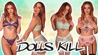 Dolls Kill BLACK FRIDAY Lingerie Try On Haul **Stockings & Garter Belts**