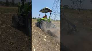 Zoomlion 50 hp tractor with Rotary on dry land #dhonojoyo #shorts