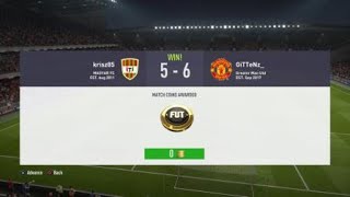 A scripted entertaining FUT Champions game.. FIFA 18