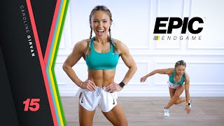 CRAZY CARDIO Full Body Workout - No Equipment | EPIC Endgame Day 15