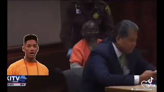 YELLOW (ASIAN) MAN WEARING BLACK FACE IN COURT