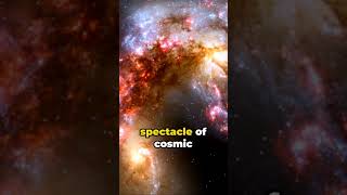 Galactic Collision: A Cosmic Dance #space #physics #science #star #astronomy #universe #planet #fyp