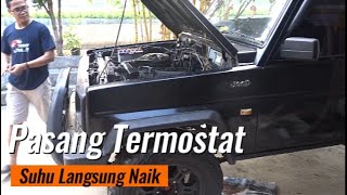 Pasang Termostat Suhu Langsung Naik #termostat #overheating #motuba