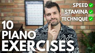 10 Piano Exercises to Develop Speed & Stamina (Full Tutorial)