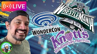 🔴 LIVESTREAM: Theme Park, WonderCon, and Wrestlemania 40 | Adventurez with David