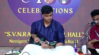 230: SVN- Centenary  Music Festival (01/09/24) 10.30 AM: VID. VISHNU VENKATESH (MANDOLIN) & Party