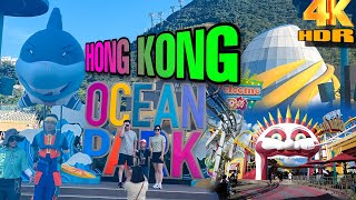 📍Hong kong Ocean Park Walking Tour 2024 | Attractions, Dolphins and World's Class Aquariums Tour #4k