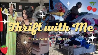 Thrift with Me ✦ Flea Market Trip + Thrifts ✦ #thriftedfashion #thriftwithme