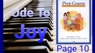 Ode To Joy - Alfred's Basic Piano Library - Young Beginner - Level E - Page 10