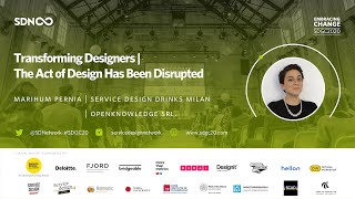 Virtual SDGC20 | Transforming Designers | The Act of Design Has Been Disrupted.