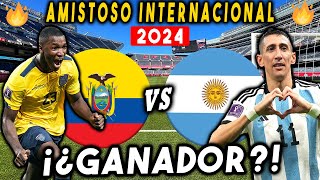 (CONFIRMADO) ! TREMENDA 🇪🇨 ALINEACION DE LA TRI ECUADOR VS ARGENTINA 2024 HOY AMISTOSO INTERNACIONAL