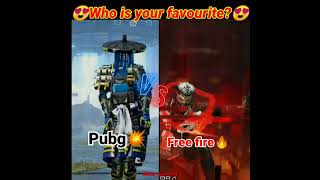 ||Free fire vs Pubg attitude video| Pubg vs free fire new dialogue and tik tok video 😈#freefire#pubg