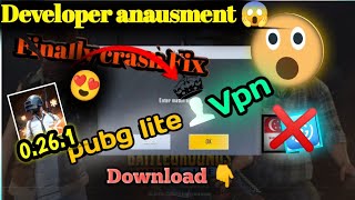 Finally😍 pubg mobile lite mein crash Fix new  Vpn Download 👇