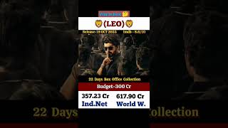 LEO movie total worldwide box office collection #viralreels #shortsviral #youtube #trending #leo