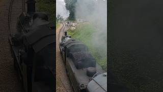 78018 BR Standard Class 2  and Hunslet Austerity Saddle Tank No.18 at Nunckley Hill 01.06.24 #shorts