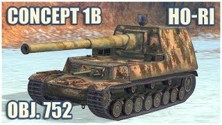 Ho-Ri, Concept 1B & Объект 752 • WoT Blitz Gameplay