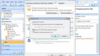 Outlook 2007 Demo: Preview your messages