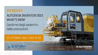 Novità Inventor 2023 - grandi assiemi prestazioni