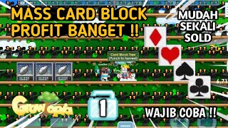 TIPS PROFIT GROWTOPIA TERBAIK 2022!! Profit Besar?! Modal 1dl [Card Block] || nwnugt