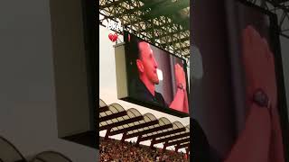 Ibrahimovic saluta San Siro. #acmilan #ibrahimovic #zlatan #sansiro #farewell #rossoneri