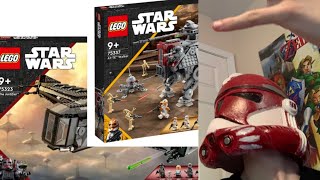 My reaction to the LEGO Con 2022 Star Wars Reveals AT-TE and Justifier | best clones ever?