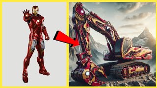 AVENGERS but EXCAVATOR 💥 VENGERS 🔥 All Characters (marvel & DC) 2024