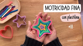 Estrella rellena ⭐️. Desarrollo de motricidad fina con plastilina #18.