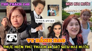 Thử Thách 24 Giờ Cực Vô Tri Hài Hước Cười Banh Trái Đất | Vy Bánh Bao P4