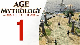 Знамения ⚡ Прохождение Age of Mythology: Retold #1 [Падение трезубца]