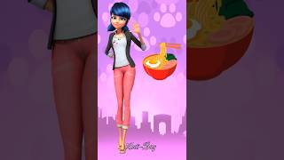 Miraculous characters as ramen | #miraculous #shorts #viral