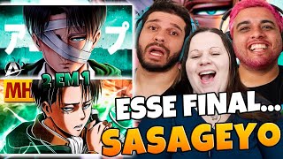 2 EM 1 DO LEVI | ANIRAP Levi Ackerman + MHRAP Tipo Levi | FAMILY REACTS