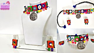 Navratri wear/Latest Fashion Jewelry -Unique/Antique Necklace making idea