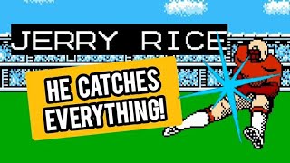 Jerry Rice Catching Everything in Tecmo Super Bowl